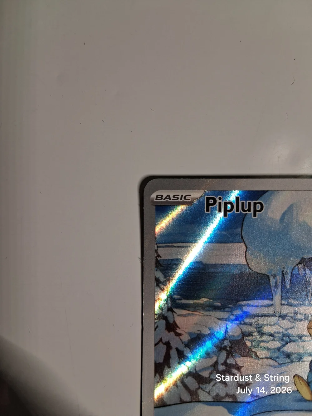Pokemon Piplup 098/094 Phantasmal Flames Illustration Rare Moderately Played